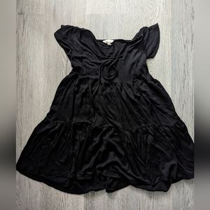 (3 for $30) See You Monday Black Babydoll Dress Stretchy Knit Goth Coquette